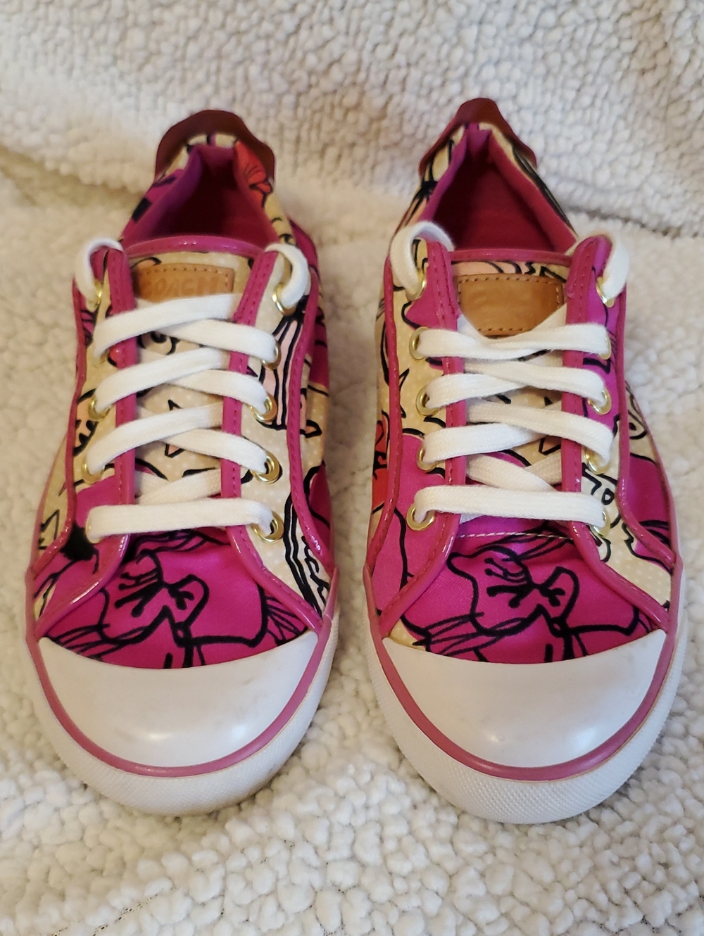 COACH Barret Poppy Love Low-Top Sneakers